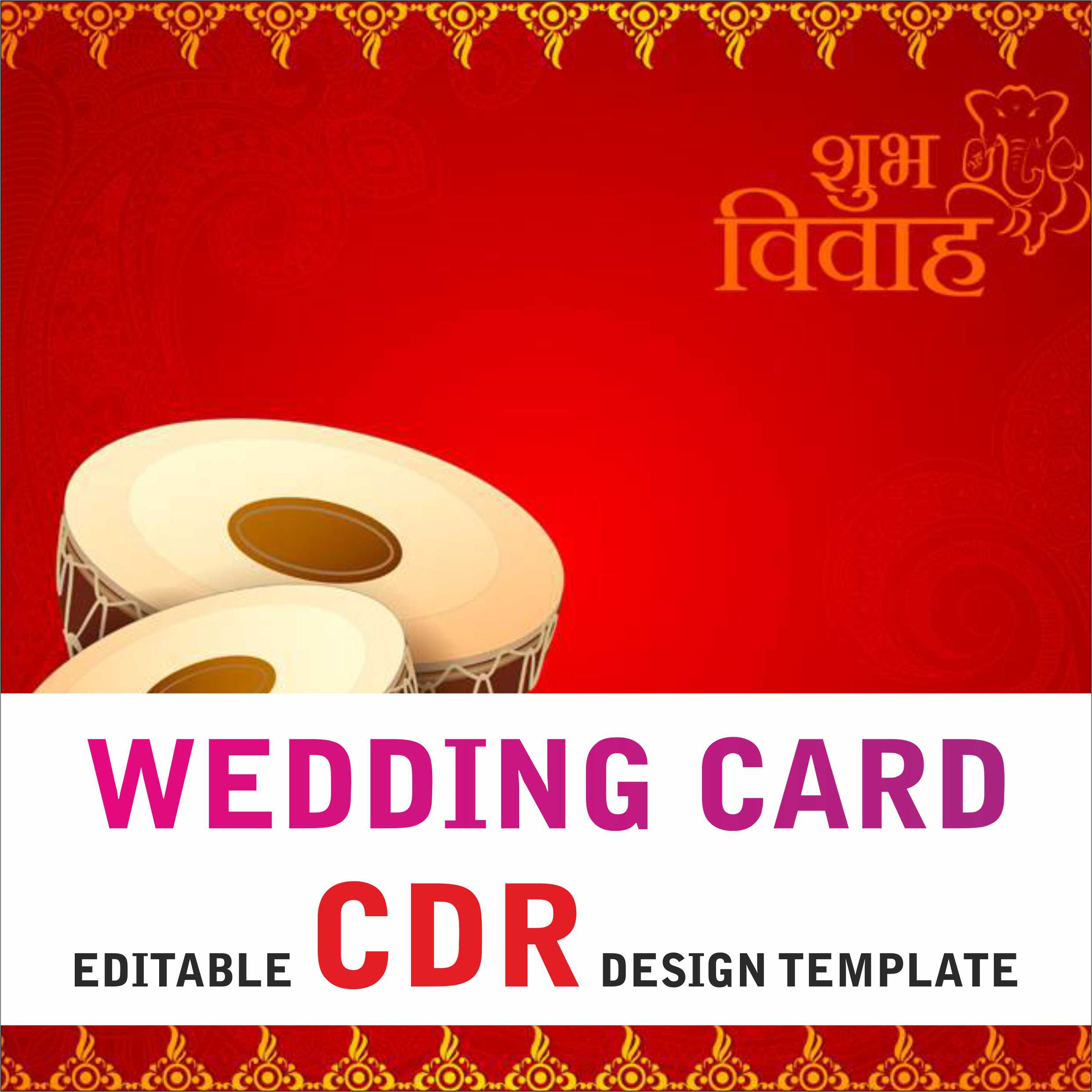 Wedding Card CDR File